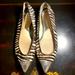 Michael Kors Shoes | Michael Kors Size 7.5 Real Animal Fur With Mk Logo In The Front Of The Shoe | Color: Black/Cream | Size: 7.5