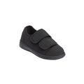 Extra Wide Width Women's The Extra Wide Microbacterial Walking Shoe by Comfortview in Black (Size 12 WW)