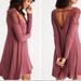 American Eagle Outfitters Dresses | American Eagle Outfitters Lace Ribbed Dress Xs New | Color: Pink/Purple | Size: Xs