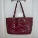 Coach Bags | Coach Gallery Embossed Garnet Patent Leather Tote | Color: Red | Size: Os