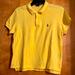 Polo By Ralph Lauren Tops | Euc Woman’s Ralph Lauren Polo Shirt. Yellow W Blue Horse. “Skinny Polo” Xl. | Color: Blue/Yellow | Size: Xl