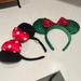 Disney Accessories | Disney Parks Minnie Ears, Christmas & Classic, Worn Twice | Color: Green/Red | Size: Os