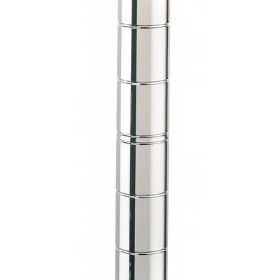 Metro 54UP 53 13/16" Super Erecta Shelving Post w/ 2" Number Increments, Chrome, Silver