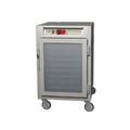 Metro C585-SFC-L 1/2 Height Insulated Mobile Heated Cabinet w/ (17) Pan Capacity, 120v, Lip Load Slides, Glass Door, Stainless Steel