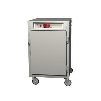 Metro C585-SFS-UPFC 1/2 Height Insulated Mobile Heated Cabinet w/ (8) Pan Capacity, 120v, Clear/Solid Doors, 120 V, Stainless Steel
