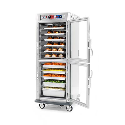 Metro C599-SDC-L Full Height Insulated Mobile Heated Cabinet w/ (34) Pan Capacity, 120v, Humidity Controlled, Stainless Steel