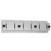 Server 87218 Wall Mount Bracket, 3 Slot, For Topping Tunnel / Dry Product Dispenser, Stainless Steel