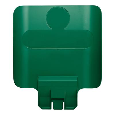 Rubbermaid 2007908 Billboard for Slim Jim 23 gal Recycling Station Containers - 11 3/4" x 14 1/4", Plastic, Green, Snap In Design