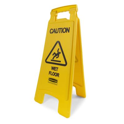 Rubbermaid FG611277YEL 2 Sided Floor Sign - 