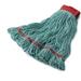 Rubbermaid FGC15306GR00 Swinger Loop Looped-End Large Wet Mop Head - 5" Headband, 4 Ply Cotton/Synthetic Blend, Green, 24 Ounce