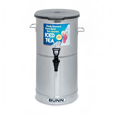 Bunn TDO-4 4 gal Oval Iced Tea Coffee Dispenser w/ Handles, Stainless Steel