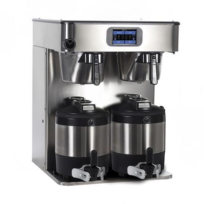 Bunn ICB Infusion Series Twin Platinum Edition Automatic Coffee Brewer for ThermoFresh Servers - Stainless, 120-240v/1ph, Silver
