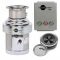 InSinkErator SS-200-7-MRS Disposer Pack w/ #7 Adapter & Manual Reverse Switch, 2 HP, 230v/1ph, Stainless Steel