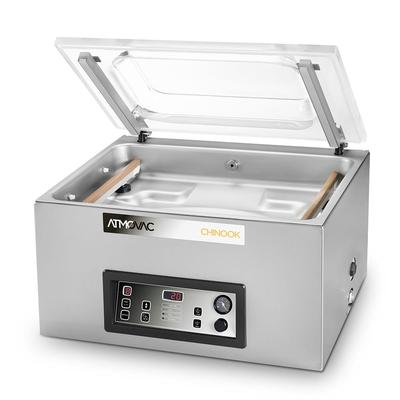 Eurodib CHINOOK16D Atomvac Countertop Vacuum Pack Machine w/ (2) 16" Seal Bars - Stainless Steel, 110v, Stainless Steel