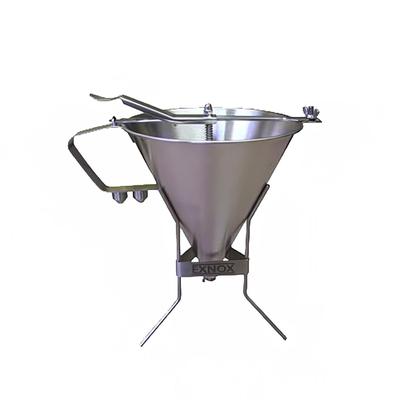 Louis Tellier EX180014 Sauce Funnel w/ 2 qt Capacity & 3 Nozzles, Stainless, Stainless Steel