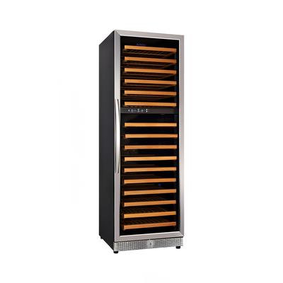 Eurodib USF168D 24" 1 Section Commercial Wine Cooler w/ (2) Zones, 154 Bottle Capacity, 110v, Black