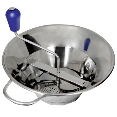 Eurodib X3 5 qt Food Mill w/ 3 Grids - 9 3/4" Deep, Stainless Steel