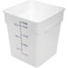 Carlisle 11965PE02 Squares 18 qt Square Food Storage Container - Polyethylene, White