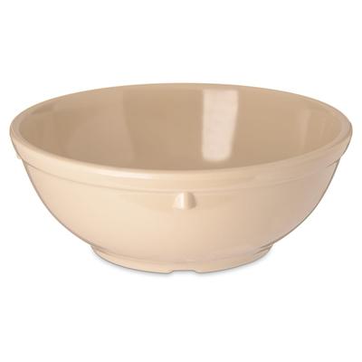 Carlisle 4352025 16 oz Round Melamine Nappie Bowl, Tan, Beige