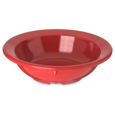 Carlisle 4353205 3 1/2 oz Round Melamine Fruit Bowl, Red