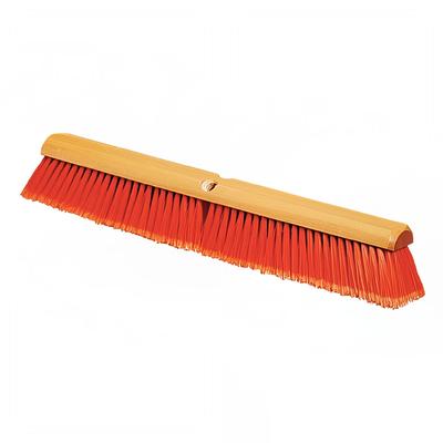 Carlisle 4501424 24" Push Broom Head w/ Polypropylene Bristles, Orange, Beige