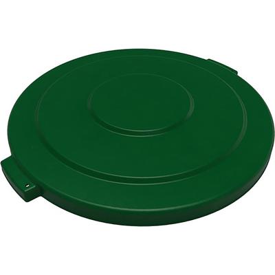 Carlisle 84104509 Round Flat Top Lid for 44 gal Trash Can - Plastic, Green