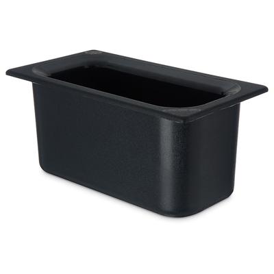 Carlisle CM110203 Third Size Food Pan - Plastic, Black