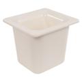 Carlisle CM110402 Coldmaster 1/6 Size Food Pan - 6"D, White, 1 Qt Capacity, 6" Deep