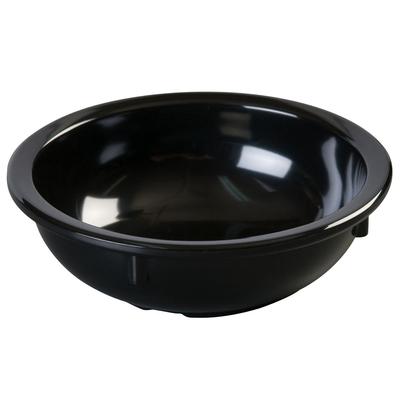 Carlisle KL11803 10 oz Round Melamine Nappie Bowl, Black, 10 Ounce
