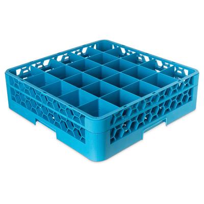Carlisle RG25-114 OptiClean Glass Rack w/ (25) Compartments - (1) Extender, Blue