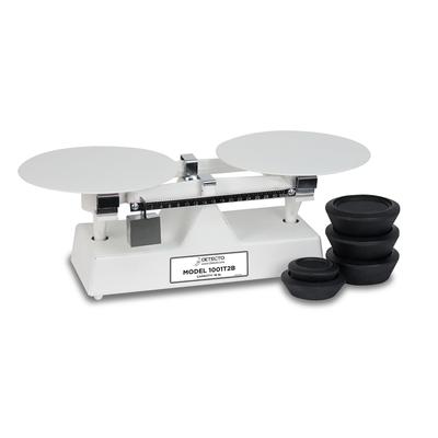 Detecto 1001TBKG 8 kg Capacity Bakers Dough Scale, w/ 9" Plate, 500 x 5 g, Scoop, White Baked Enamel Finish