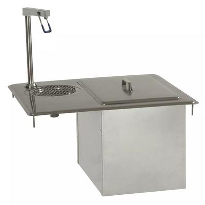 Delfield 204P 24" x 21" Drop In Ice Bin w/ 45 lb Capacity - Insulated, Stainless Steel