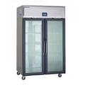 Delfield GAR2NP-GH Specification Line 48" 2 Section Reach In Refrigerator, (4) Left/Right Hinge Glass Doors, 115v, Silver