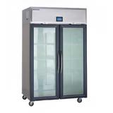 Delfield GAR2NP-GH Specification Line 48" 2 Section Reach In Refrigerator, (4) Left/Right Hinge Glass Doors, 115v, Silver