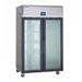 Delfield GAR2NP-GH Specification Line 48" 2 Section Reach In Refrigerator, (4) Left/Right Hinge Glass Doors, 115v, Silver