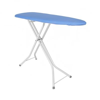 Hospitality 1 Source PV1312XD Compact Ironing Board w/ Blue Cotton Cover - 15"L x 8"W x 49"H, Black Steel Legs
