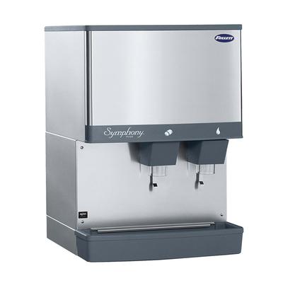 Follett 110CM-NI-L Countertop Ice & Water Dispenser for Commercial Ice Machines - 110 lb Storage, Cup Fill, 115v, 25" Width, Stainless Steel