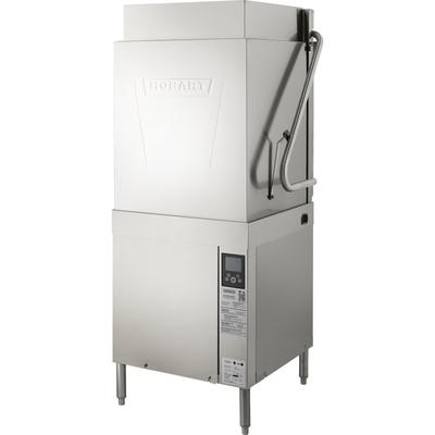 Hobart AM16T-BAS-4 High Temp Door Type Dishwasher w/ 60 Racks/hr Capacity, Built-in Booster, 480v/3ph, Stainless Steel