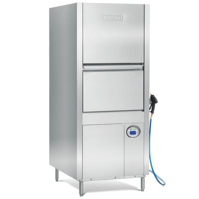 Hobart PW10-1 High Temp Door-Type Dishwasher w/ 20 Racks/hr Capacity, Built-in Booster, 208-240v/3ph, Stainless Steel