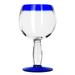 Libbey 92314 21 oz Aruba Cocktail Glass w/ Cobalt Blue Rim, Handcrafted