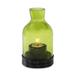 Sterno 80136 Industrial Chic Edison Lantern Candle Lamp - 3 1/4"D x 5 1/2"H, Glass, Green