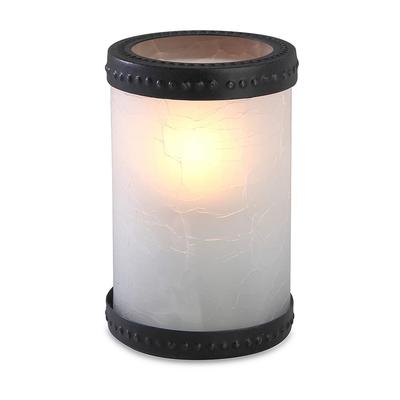 Sterno 80310 Madison Twister Candle Lamp - 3 1/8"D x 5"H, Glass, Frost/Bronze, White