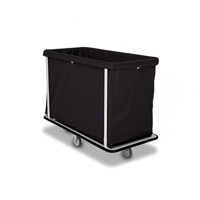 Forbes Industries 1120 Laundry Cart w/ (15) Bushel Capacity - Black Cloth Bag, Steel Frame