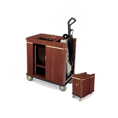 Forbes Industries 2238 Enclosed Housekeeping Cart w/ Vacuum Compartment - 36"L x 23"W x 37"H, Laminate, Gray