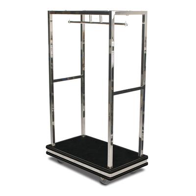 Forbes Industries 2505DB Luggage Cart w/ 44"L x 25 1/2"W x 72"H, Polished Steel, Stainless Steel