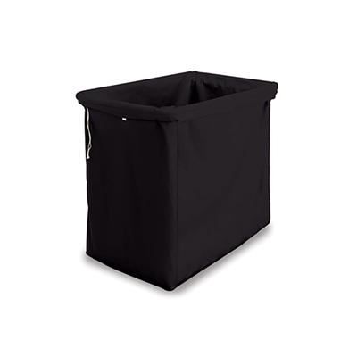 Forbes Industries 30-CL-E Drawstring Laundry Bag w/ Square Bottom for 1112 Laundry Cart - Cloth, Black