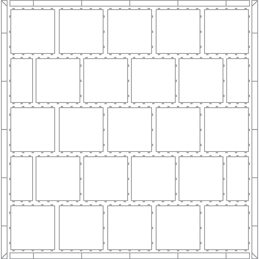 Forbes Industries 3245FK1 Florlok 1 Portable Dance Floor Set - 21 ft x 27 ft, Hardwood w/ Aluminum Frame