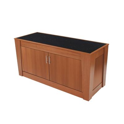 Forbes Industries 5203-5-H1 60" Mobile Induction Table w/ 1 Center Holding/Warming Unit - Glass Cook Top, 120v, Stainless Steel