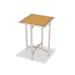 Forbes Industries 7021L-42 24" Square Collapsible Table w/ Laminate Top & Brushed Steel Frame - 42"H, Stainless Steel