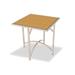 Forbes Industries 7035L-42 36" Square Collapsible Table w/ Laminate Top & Brushed Steel Frame, 42"H, Stainless Steel